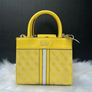 New GUESS Kasinta Mini Tote Yellow